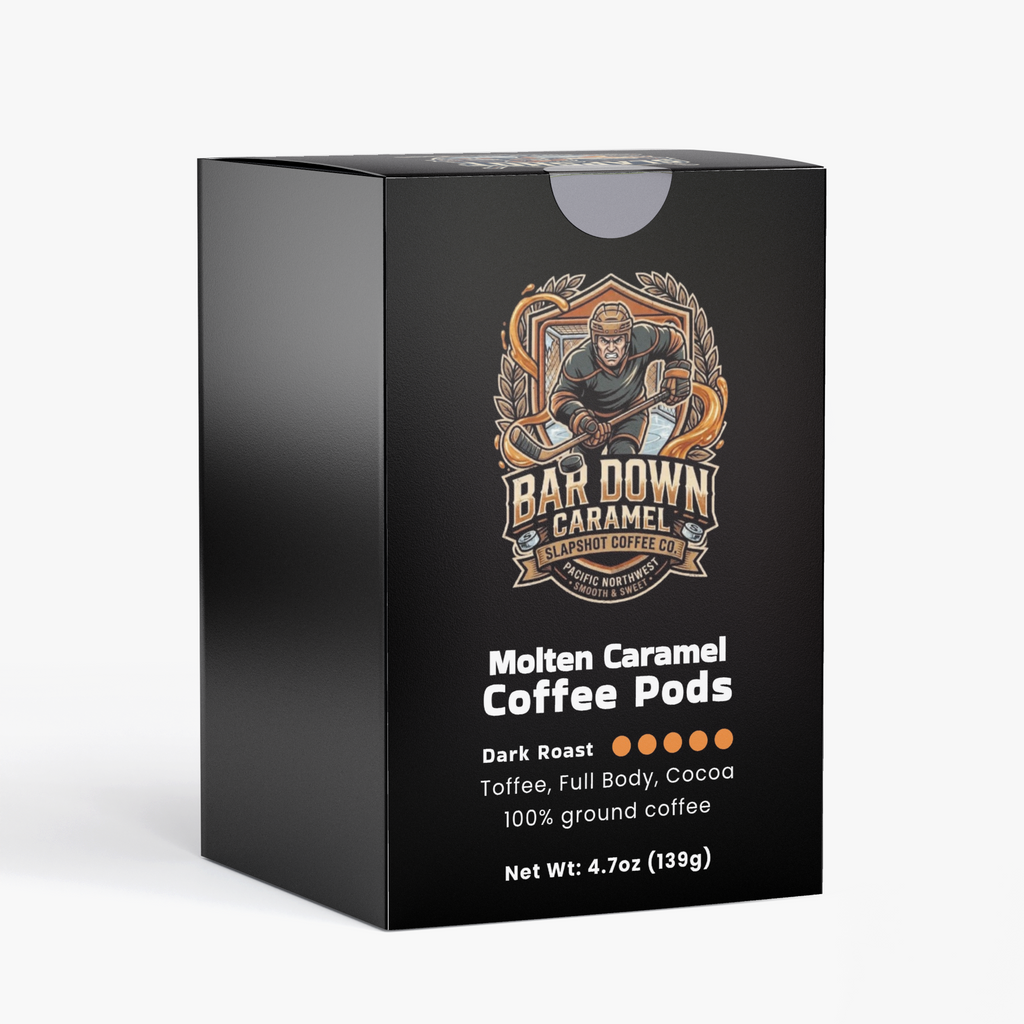 Bar down caramel (dark roast pods)