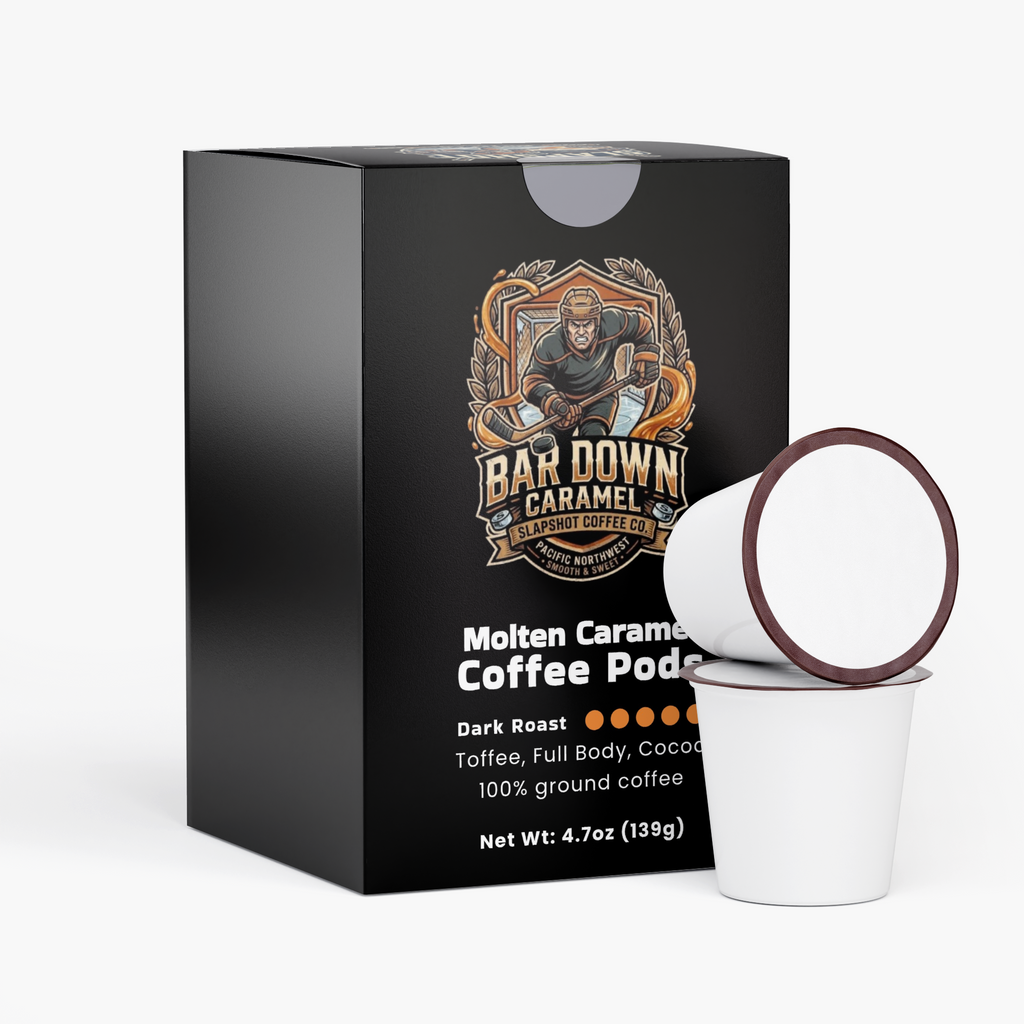 Bar down caramel (dark roast pods)